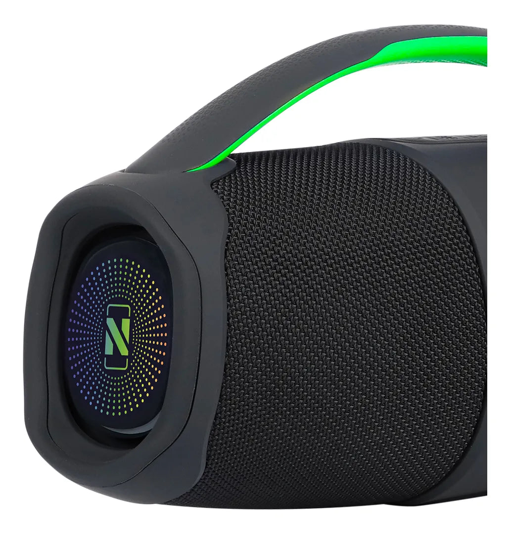 Parlante Bluetooth Portátil NP-SP01V – Resistente IPX6 + Luces LED RGB